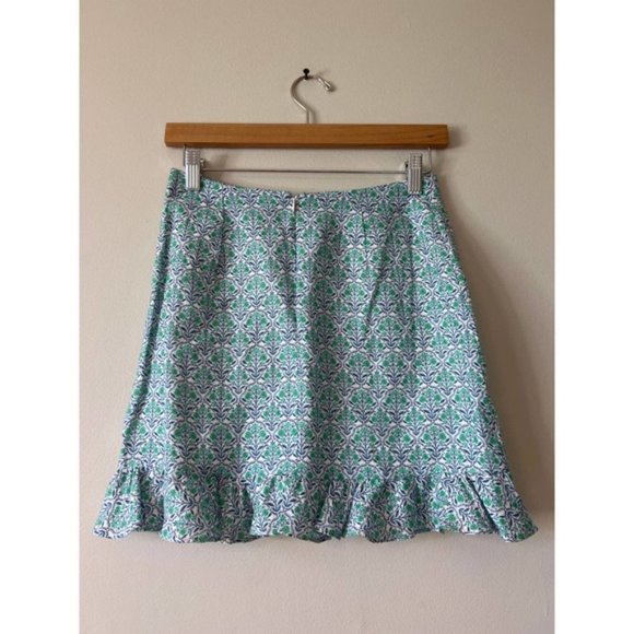 Cami NYC Bia Floral Mini Skirt Women's Turquoise Wallpaper Size: 0 NWT - Picture 6 of 10